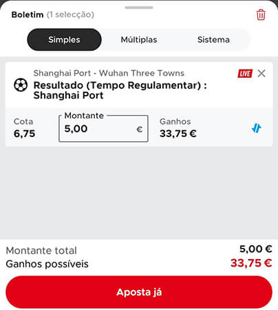 Fazer uma Aposta na App da Betclic