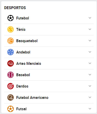 Modalidades na Betclic