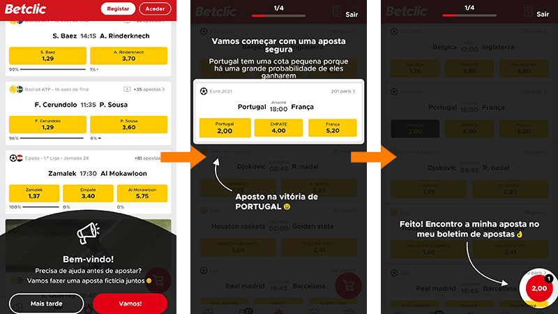 Tutorial de Apostas na Betclic App