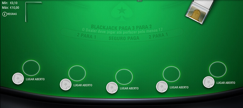 Blackjack Multijogador na PokerStars