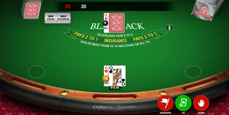 Blackjack no Placard Casino