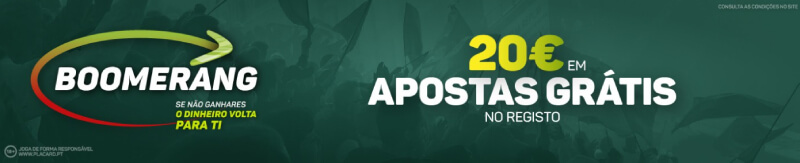 Bónus de 20€ em Apostas Grátis no Placard