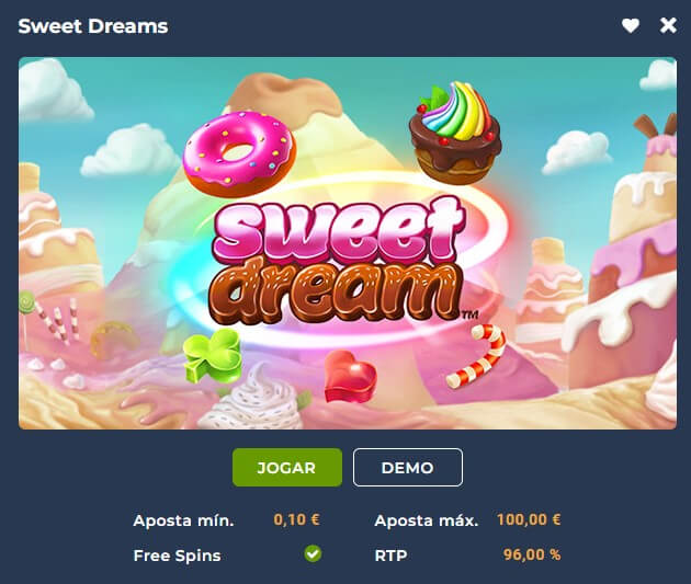 Informações Gerais da Slot Machine Sweet Dreams