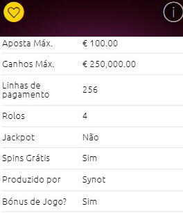 Informações sobre slot machines