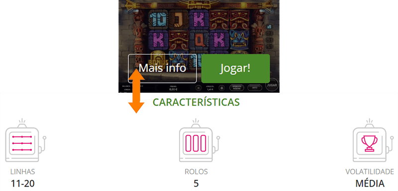 Informações sobre as Slot Machines