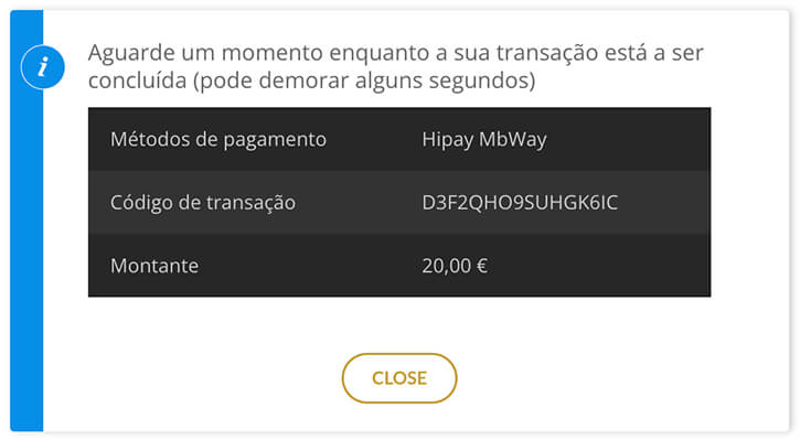 Dados para pagamento com mb way em casinos online