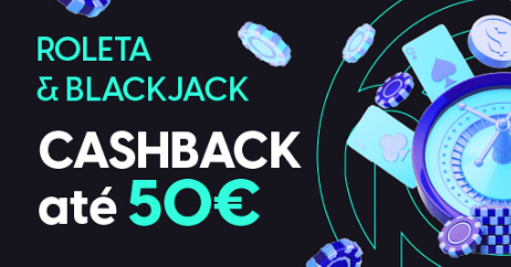 Promoção Cashback de Roleta e Blackjack