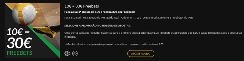 30€ em Freebets para Apostas da ESC Online