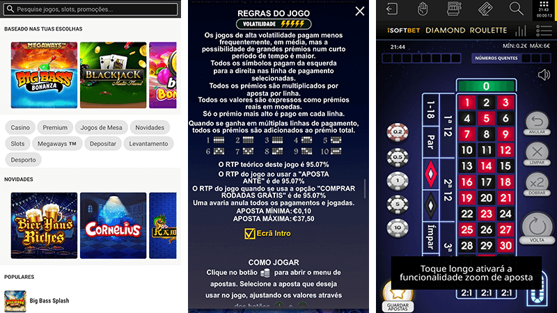 Jogos de Casino na App da Bwin