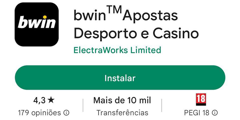 Download da Bwin App para Android