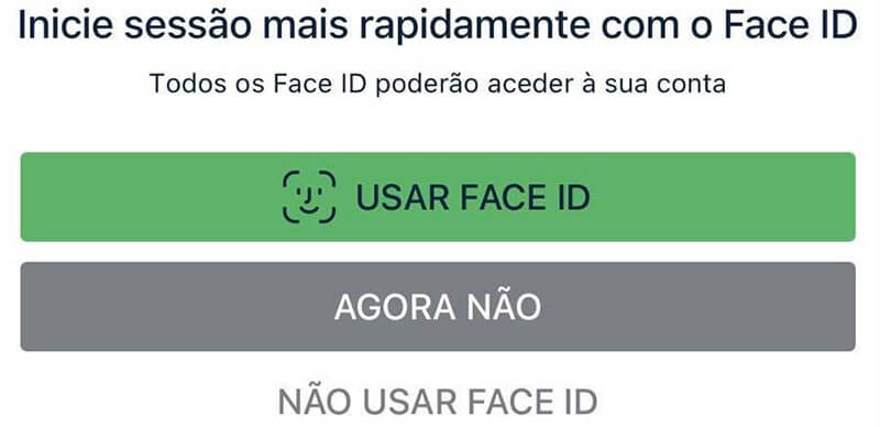 Início de Sessão com o Face ID na App de Casino da Solverde