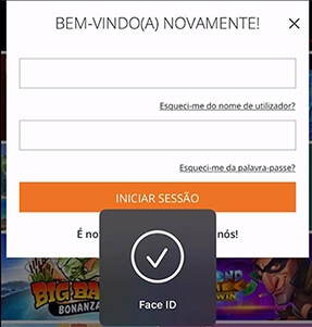 Login in Face ID Nossa Aposta