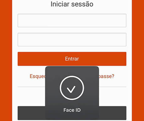 Login com Face ID na Luckia App