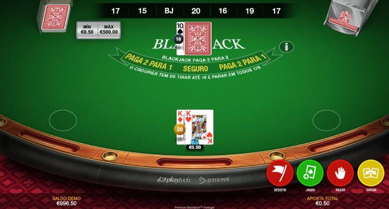 Blackjack no Casino da Betano