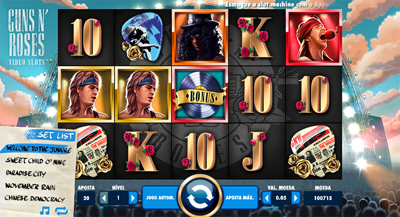 Melhores Slots na Betano: Guns'N Roses