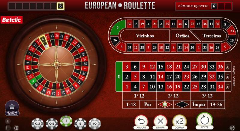 Roleta na Betclic Casino