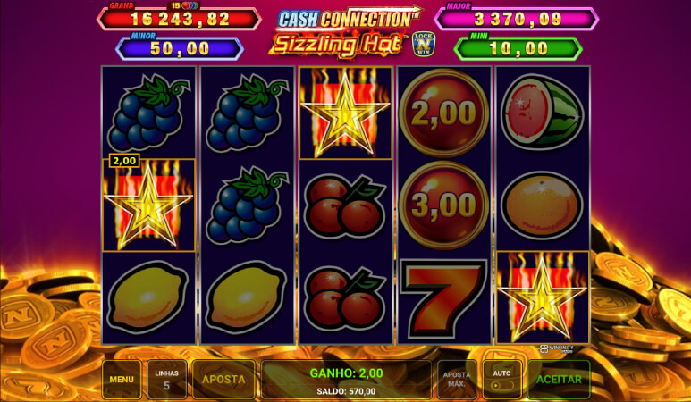 Slot Machine Cash Connection: Sizzling Hot