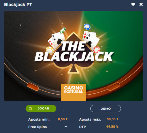 Informações Sobre o RTP na Mesa The Blackjack PT