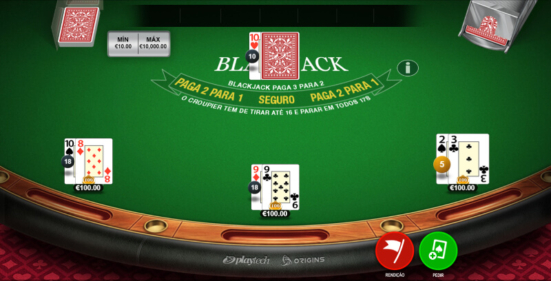 Mesa Premium Blackjack da PlayTech