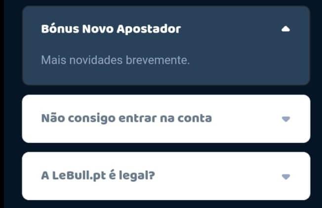 Activar bónus na app LeBull