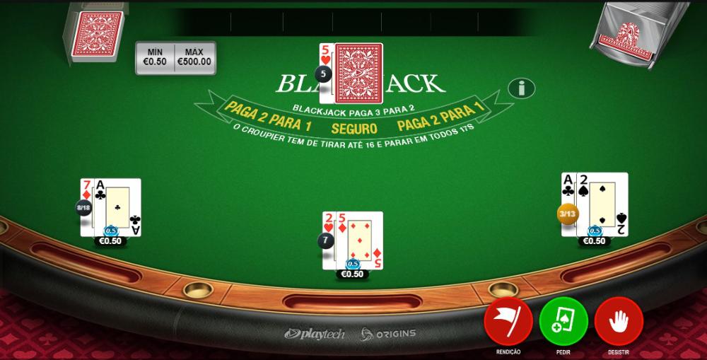 Premium Blackjack da Playtech