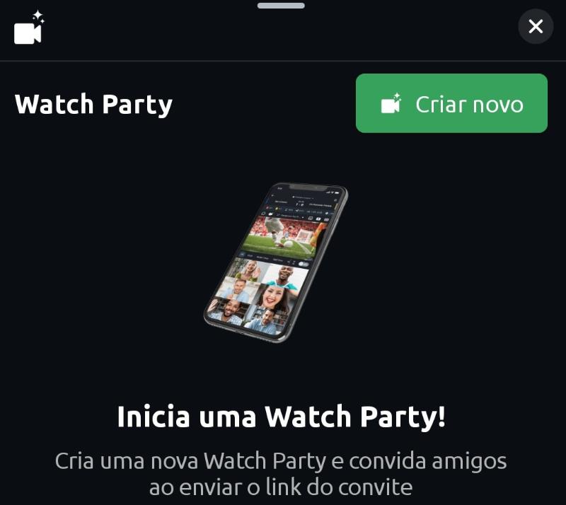 Criar uma watch party betano